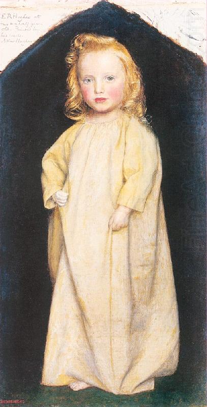 Arthur Devis Edward Robert Hughes as a Child oil painting picture